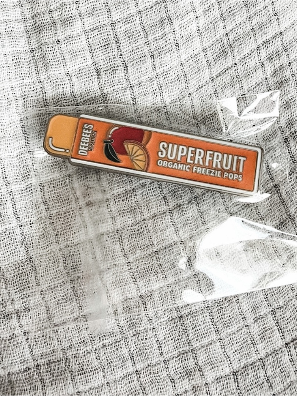 3/$20 DeeBee's Organics Superfruit Organic Freeze Pops Pin, Orange